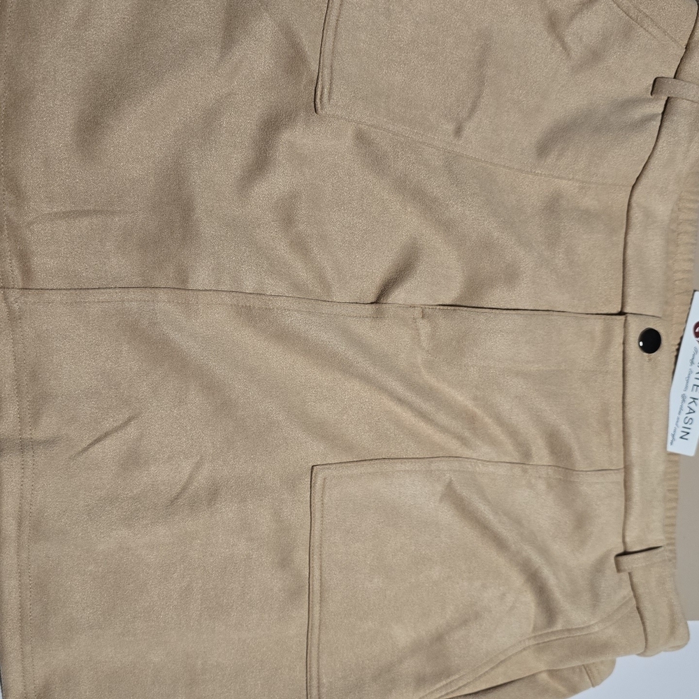 Tan High-Waisted Pants